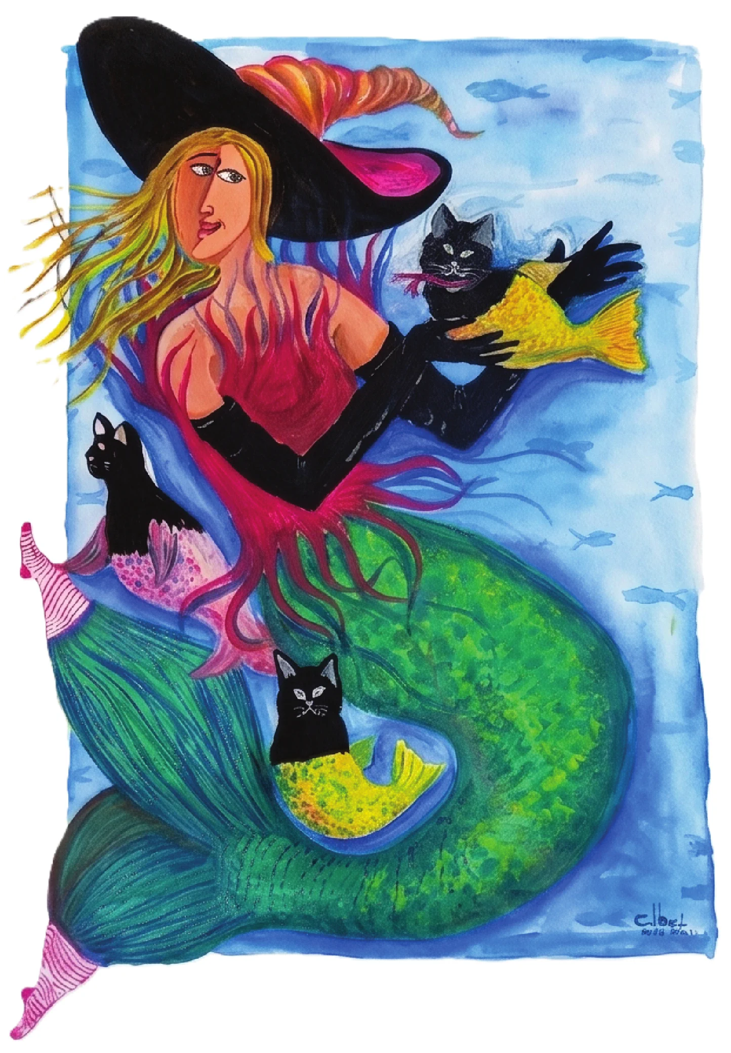 Merlina y el Mar, obra completa de Elba Hernández