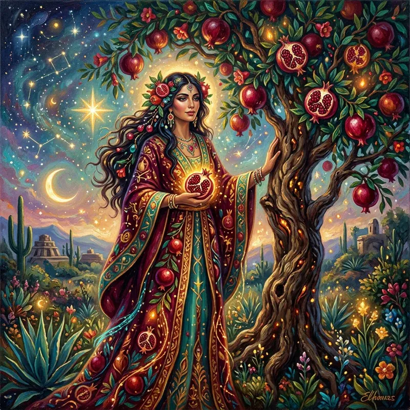 Mujer granado — Elba Hernández Díaz